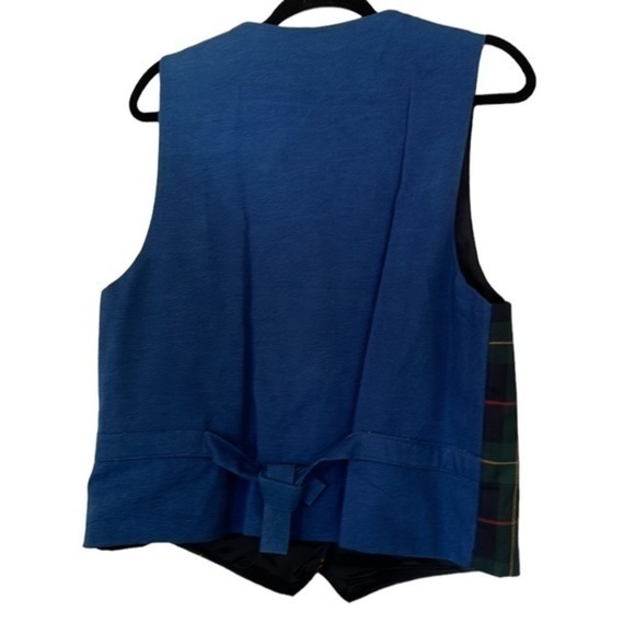 Women's Button-Down Vintage London Fog Plaid Vest Size Large (L) - Picture 3 of 6